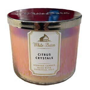 White Barn Bath & Body Works CITRUS CRYSTALS 3 Wick CANDLE 14.5 oz